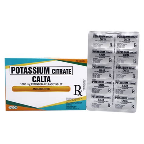 Potassium Citrate 1089mg 1 Extended.